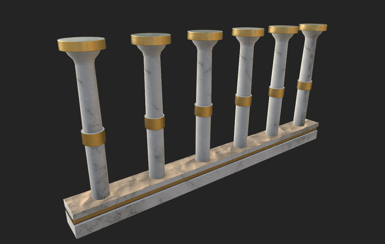 Textured columns