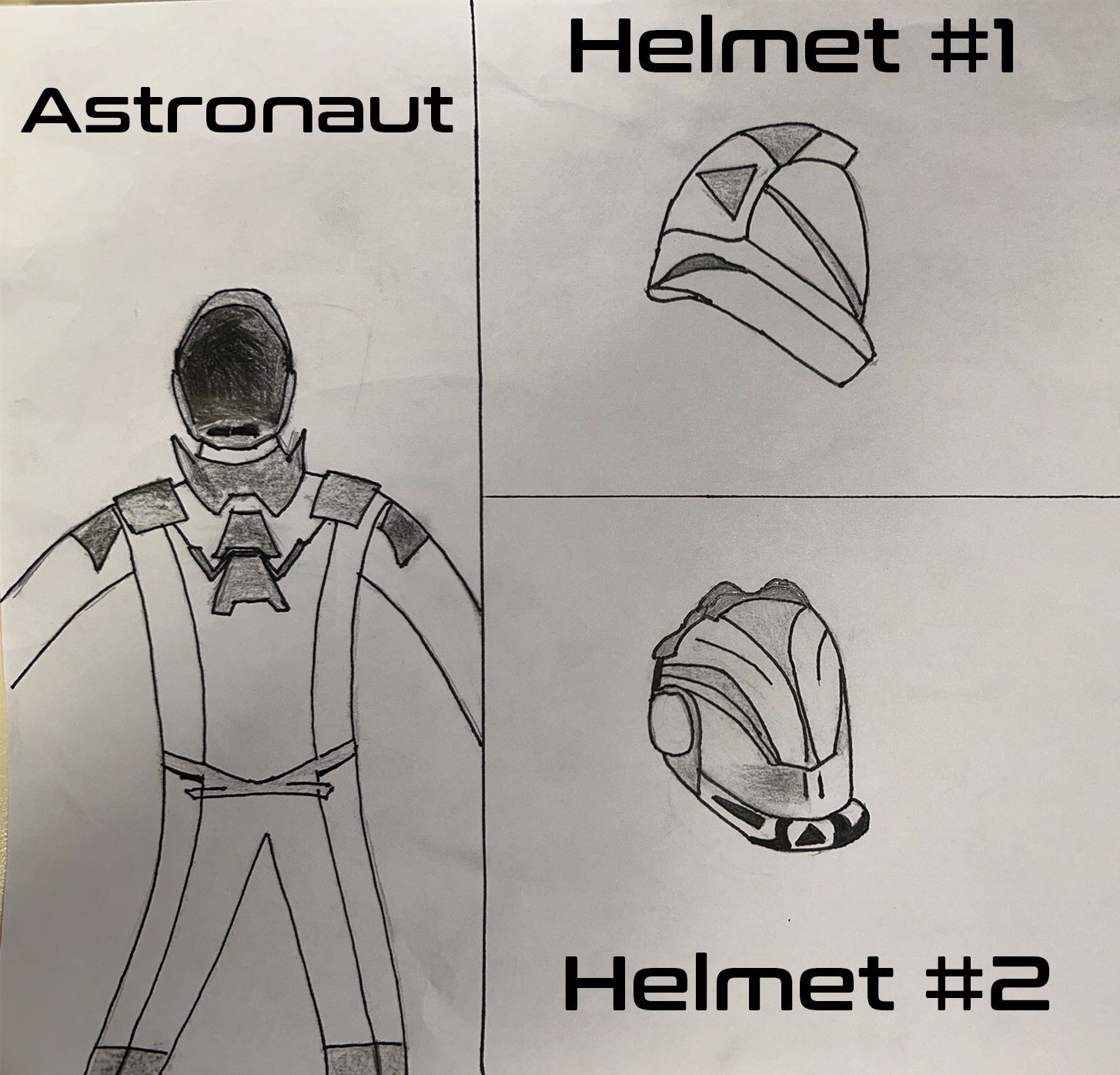Astronaut concept sketch