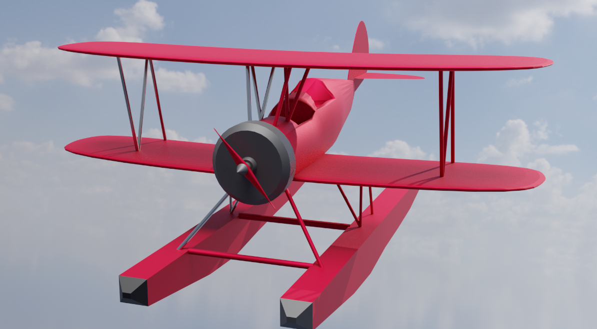 Vehicles — Biplane & Cars