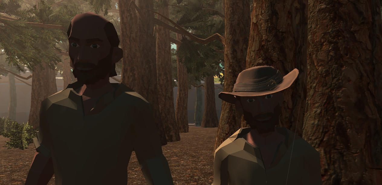 Characters in forest